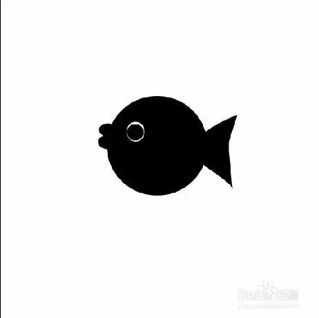 q版简笔画圆形小鱼画法
