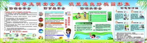 校园安全宣传栏设计图
