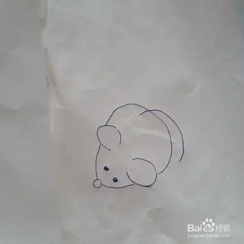 胖胖的小老鼠简笔画
