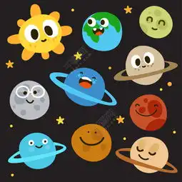可爱卡通星球模板免费下载ai格式编号17722885千图网

