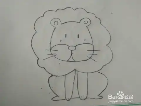 简笔画如何画狮子
