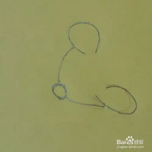 儿童简笔画胖胖的小老鼠
