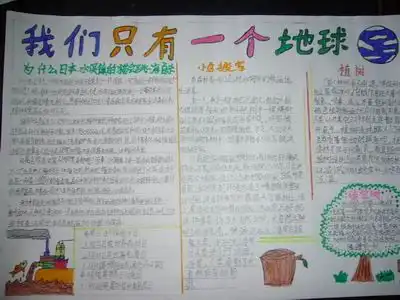 垃圾分类的手抄报要图片
