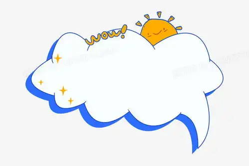 卡通太阳云朵边框png图片素材免费下载边框png30002000像素
