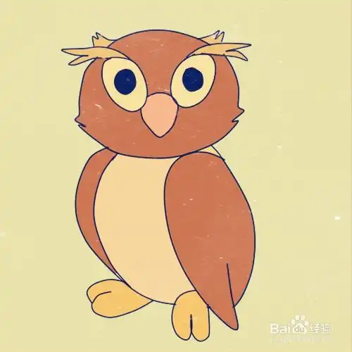 猫头鹰怎么画
