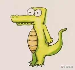 鳄鱼简笔画
