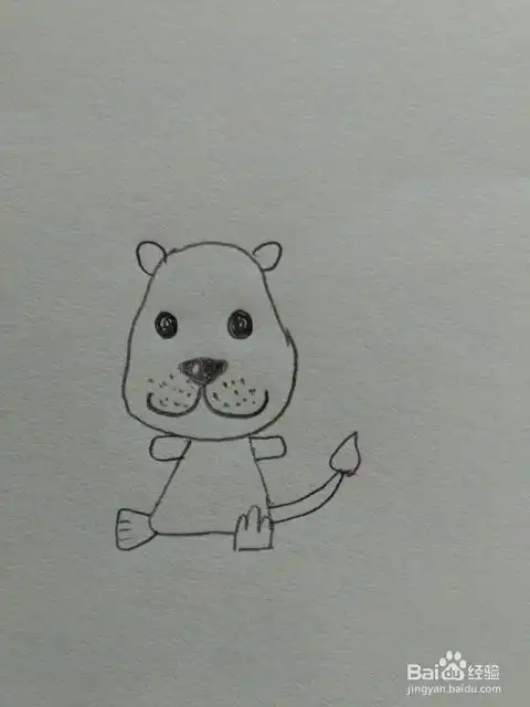 儿童趣味简笔画狮子
