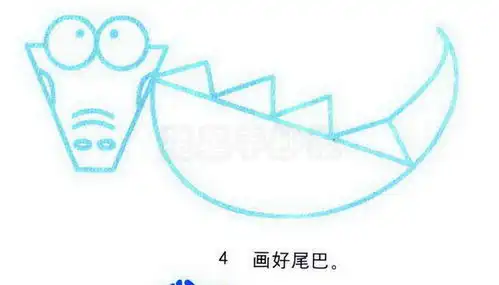 鳄鱼简笔画
