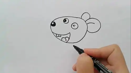 学画画l十二生肖卡通画鼠
