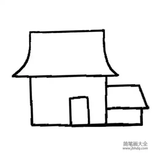 幼儿园房子简笔画
