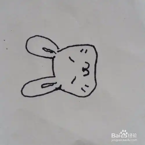 q版儿童简笔画小兔子
