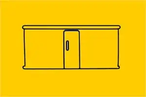 公交车站简笔画
