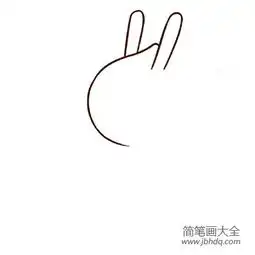 背书包的小兔子简笔画
