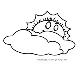 躲在云朵后面的太阳
