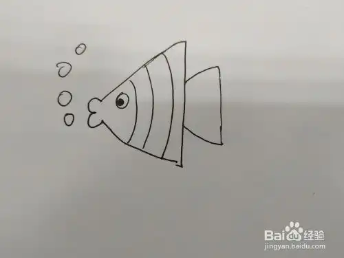 一群小鱼简笔画怎么画,怎么画一群小鱼
